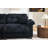 Pleated Chenille Three-Seater Sofa-1569624481