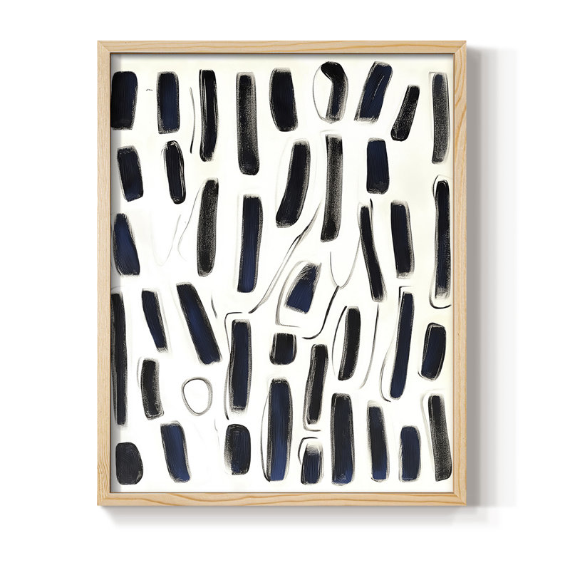 Reproduction encadrée ABSTRACT Series DL XXVII - bois massif, H 11 po x l 9 po