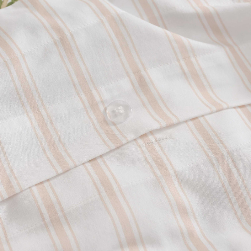 Martha Stewart Geranium Bloom Cotton Reversible Pink Duvet Cover Set, Twin Duvet Cover + 1 Standard Sham