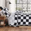 Ensemble d'édredon à carreaux rose Andency double (79 x 90 pouces), ensembles de literie à carreaux Gingham Buffalo-124609686-133330494