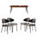 Modern simple rectangular dining table sets