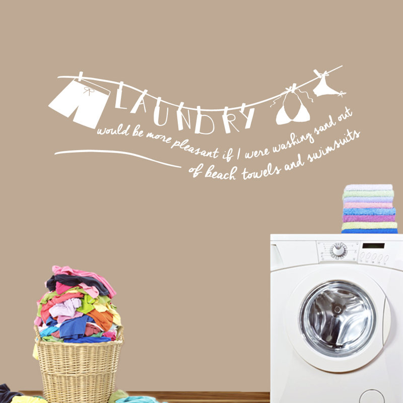 Adhésif décoratif Laundry Laundry Be More Pleasant, Blanc