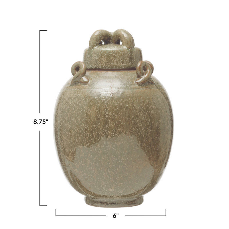 Cache-pot décoratif en grès