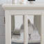 Vitrine 32 po en verre avec lumières DEL contrôlées par téléphone intelligent, buffet Buffet avec portes en verre et tablettes réglables, petite armoire de rangement pour objets de collection, salon, appartement-1869940638