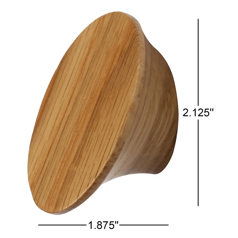 Oversized 2 3/8" Length Oval Knob