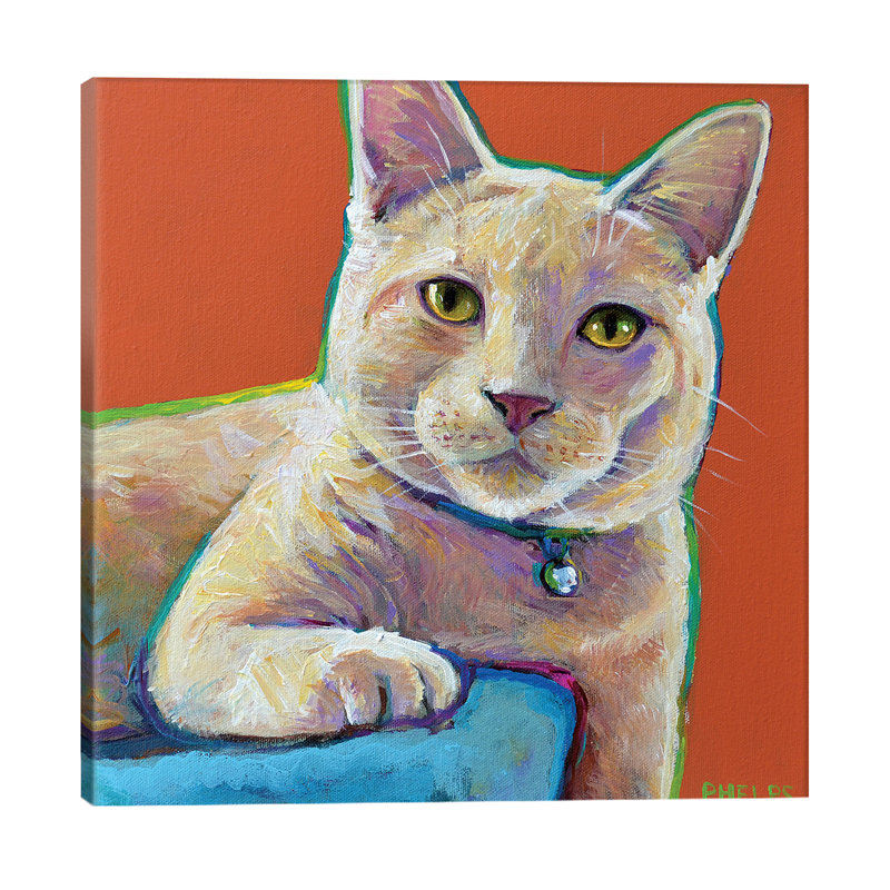 Hutchy - Wrapped Canvas Painting, 45.72 cm H x 45.72 cm W x 3.175 cm D