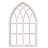 Rustic Arched Window Frame 20 X 32 Inch,  Hanging Distressed White Window Pane Wall Decor