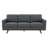 Kernis Modern 3-Seater Sofa Upholstered Living Room Couch with Birch Wood Legs, Premium Leather or Mesh Foam Cushions for Home and Living Room-855008949