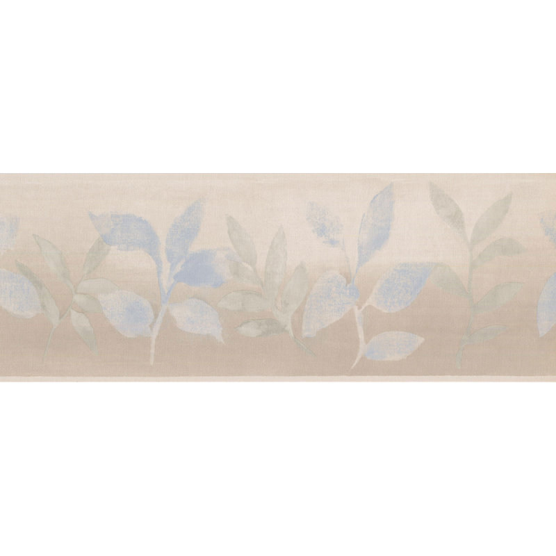 Bordure de papier peint L 15 pi x l 7 po Leaves