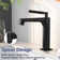 Modern Single-Hole Single-handle Bathroom Faucet with Drain Assembly