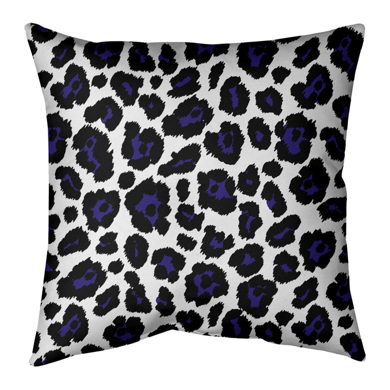 Housse et insert de coussin extérieur Fly, 16 po x 1 po, Blanc / noir / mauve