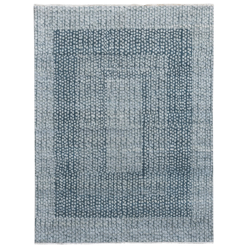 Tapis rectangulaire unique en laine 10 pi x 8 pi Concoff