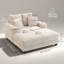 Canapé-lit rembourré surdimensionné de 60 po, beige
