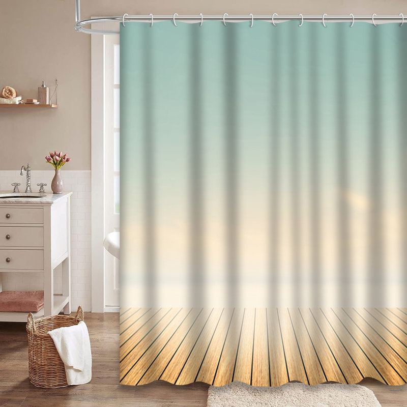 Rideau de douche Luxury Sunset Beach, L 72 po x l 72 po