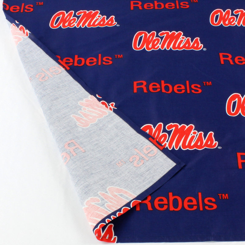 NCAA Cotton Semi Sheer Curtain Pair
