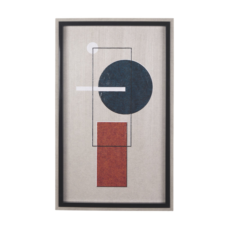 «Variants I a Hand Hand», reproduction d'art encadrée texturée, Variants II