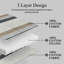 Ensemble de courtepointe 100% coton 98 po x 90 po DDUOXIN - 1 courtepointe avec 2 taies décoratives-117568492-117568495