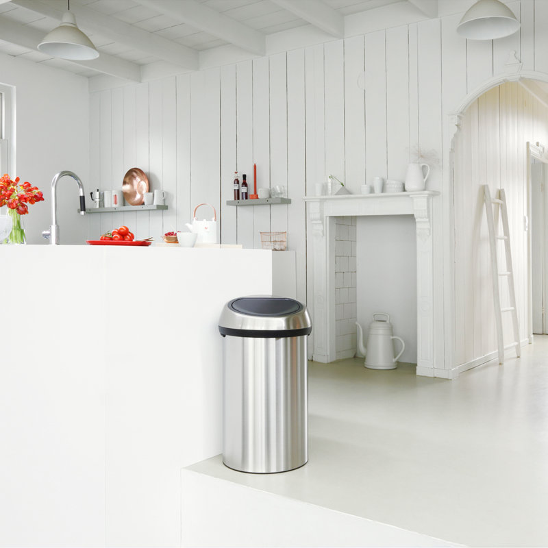 Brabantia 60 Litre Touch Bin, Matt Steel