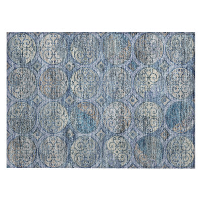 Neysa Washable Geometric Indoor / Outdoor Rug
