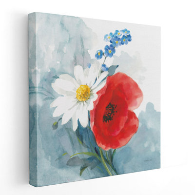 «Red White and Bloom», reproduction d'art sur toile