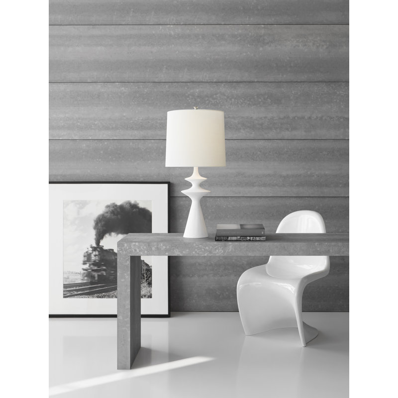 Lakmos Table Lamp, Burnished Silver