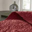 Ensemble de literie confortable en coton rouge, conception réversible pour la chambre à coucher