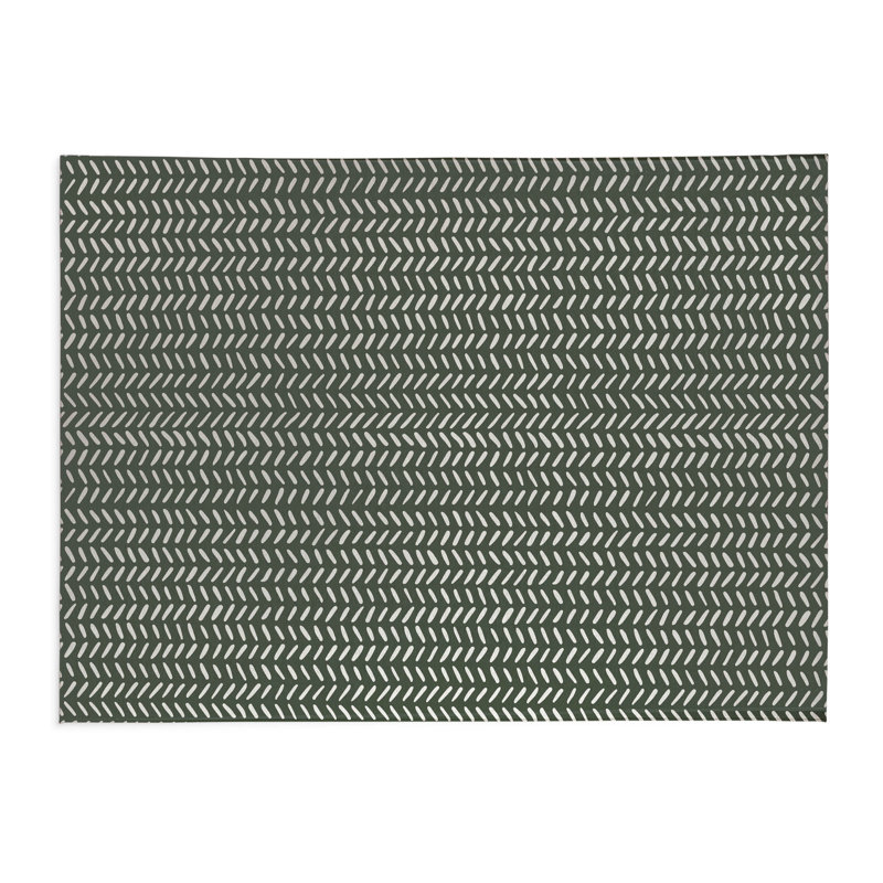 Dream Splat Kids Play Mat, Rectangle 3' x 5', Chimichurri/Green