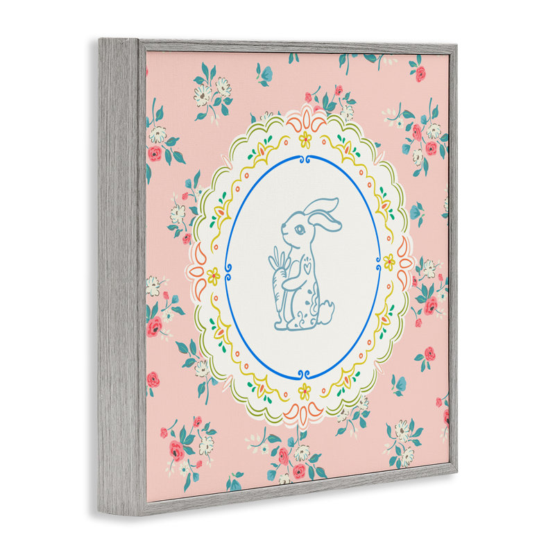 «Whimsical Spring Bunny», estampe numérique, design par Angela Steahling, Estampe numérique Farmhouse, H 12 po x l 12 po