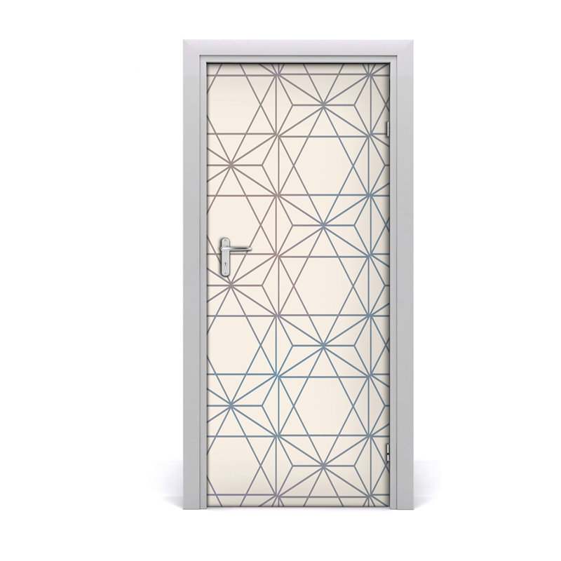 Geometric Background Door Decal
