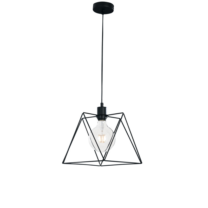 Fitz 1 - Light Black Lantern Pendant, 120cm H x 26cm W x 26cm D