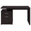 Bureau réversible à 2 tiroirs Cappuccino-1839600793