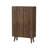 Upright Shoe Cabinet With Vertical Grooved Finish