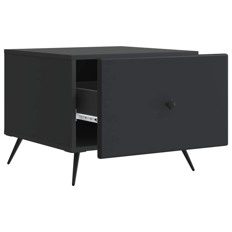 Coffee Table with Storage, 40cm H x 50cm L x 49cm W, Black