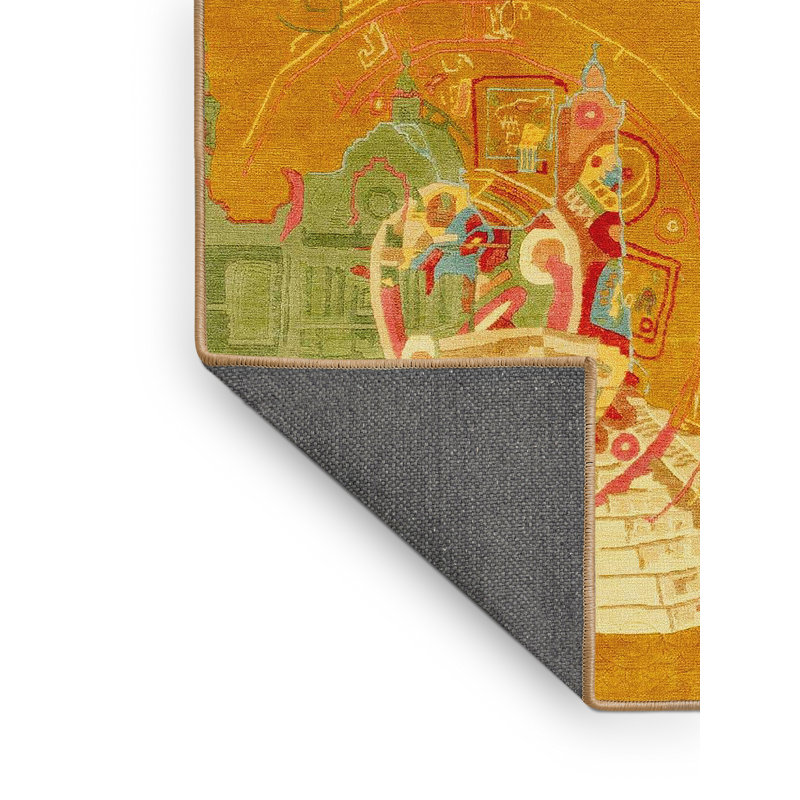 Abstract Indoor Rug, Rectangle 8' x 10'
