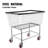 Galvanized Steel Laundry Cart with Wheels