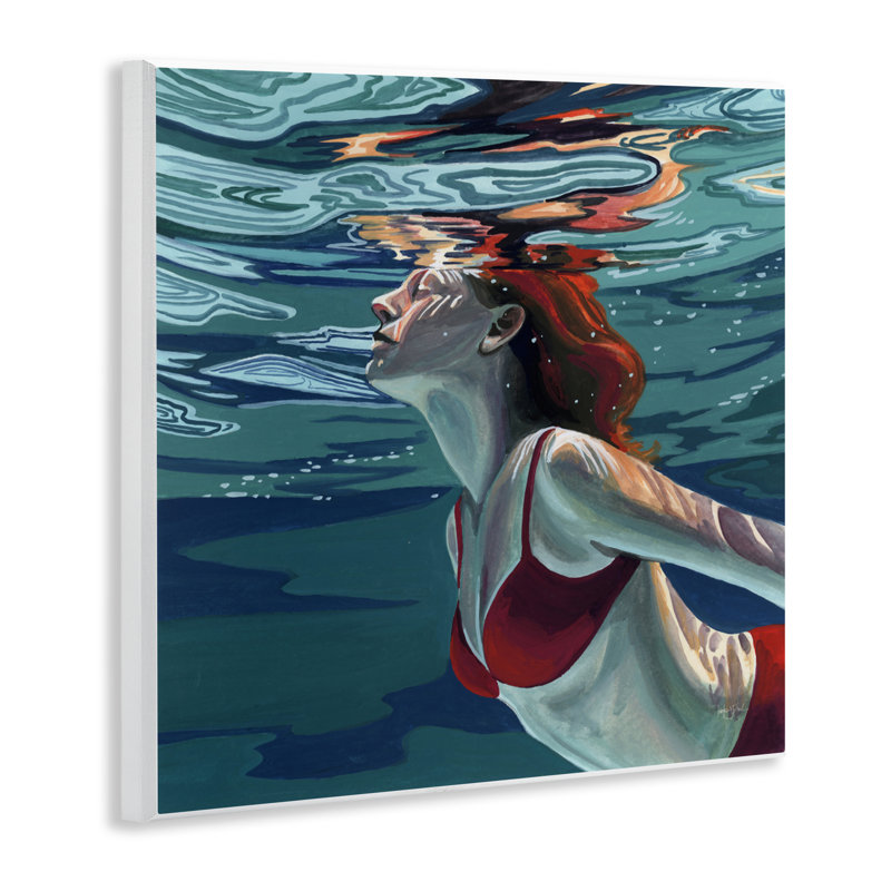 «Natation à la surface», plaque murale par Kate Jarvik Birch