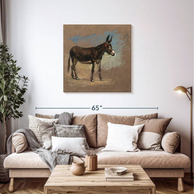 Brampt Study. A Mule, 36" H x 36" W