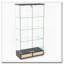 Vitrine moderne en verre avec 2 grands tiroirs et lumières DEL-1877461962