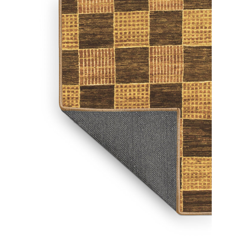 Checkered Indoor Rug, Rectangle 3' x 5'