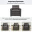 Fauteuil rembourré 31,9 "surdimensionné et confortable-415122102