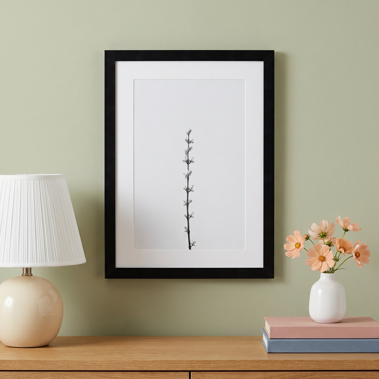 Retro Tennessee Botanical No 1 Photo Print, Gray, 17" H x 13" W x 1" D