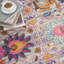 Tapis argenté / orange / rose Justien-75384211