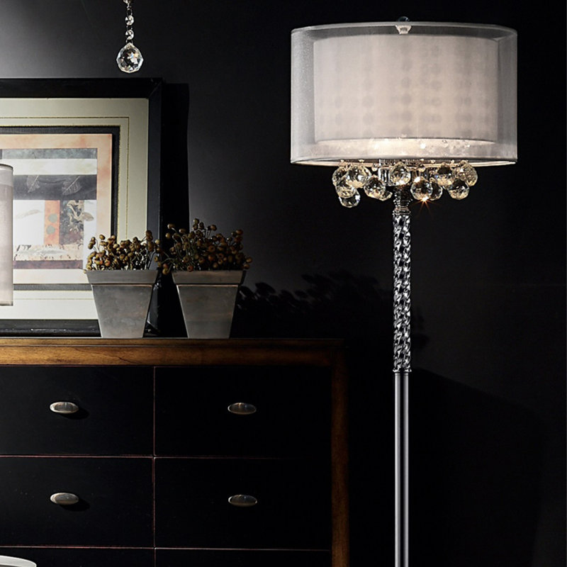 Elegant Illumination Metal Crystal Accents Ideal For Living Spaces