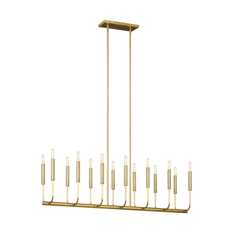 Brianna 14 - Light Pendant, Burnished Brass