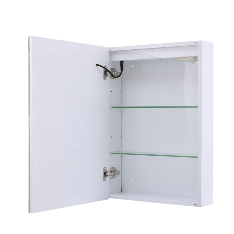 Audris 50mm W 70mm H Surface Frameless Medicine Cabinet Mirror 2 Adjustable