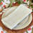 Green Striped Napkins - Block printed-108347024