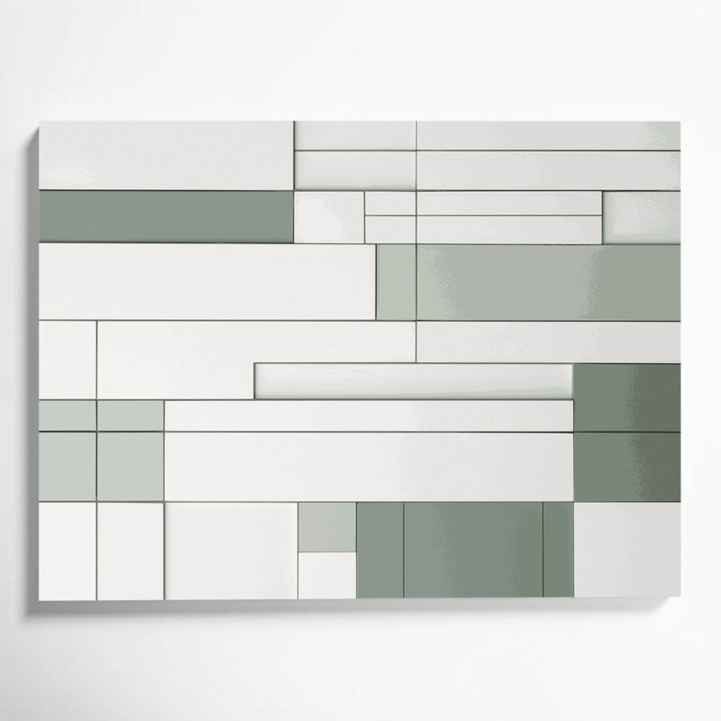 Minimalisme 36, art mural beige sur toile, H 24 po x l 36 po