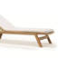 Chaise longue d'extérieur inclinable en teck