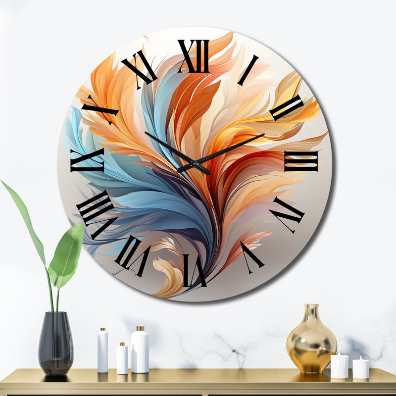 Horloge murale Fractal Boho, Très grand
