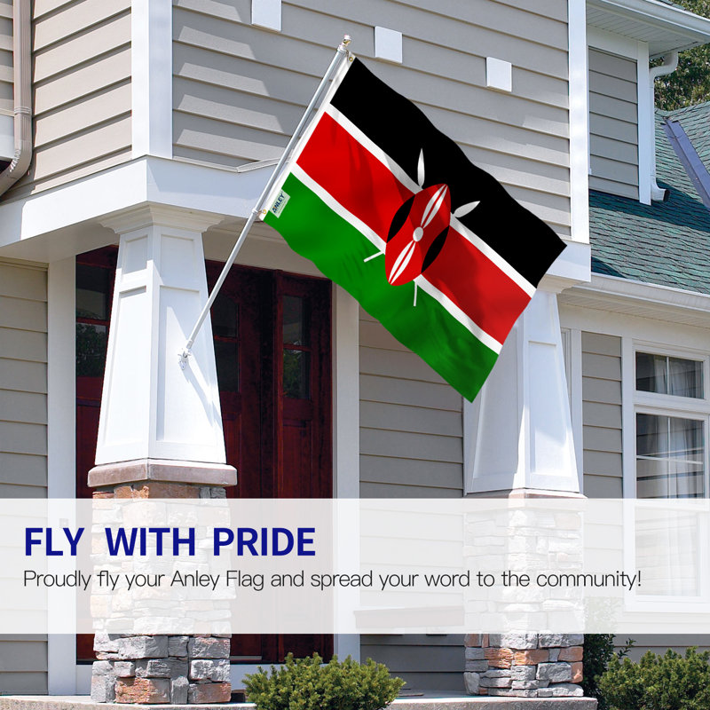 Drapeau de la Kenya drapeau de polyester 36 x 60 po